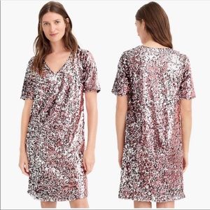 JCrew x Universal Standard Sequin T-shirt Dress size small